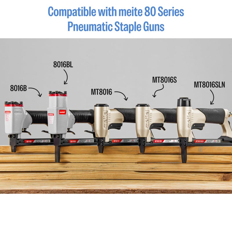 meite 21 Gauge Upholstery Staples, 1/2-Inch Crown with 3/8-Inch Length Galvanized Heavy Duty Staples for Staple Guns MT8016, MT8016S, and MT8016SLN (10,000 Counts) - Image 4